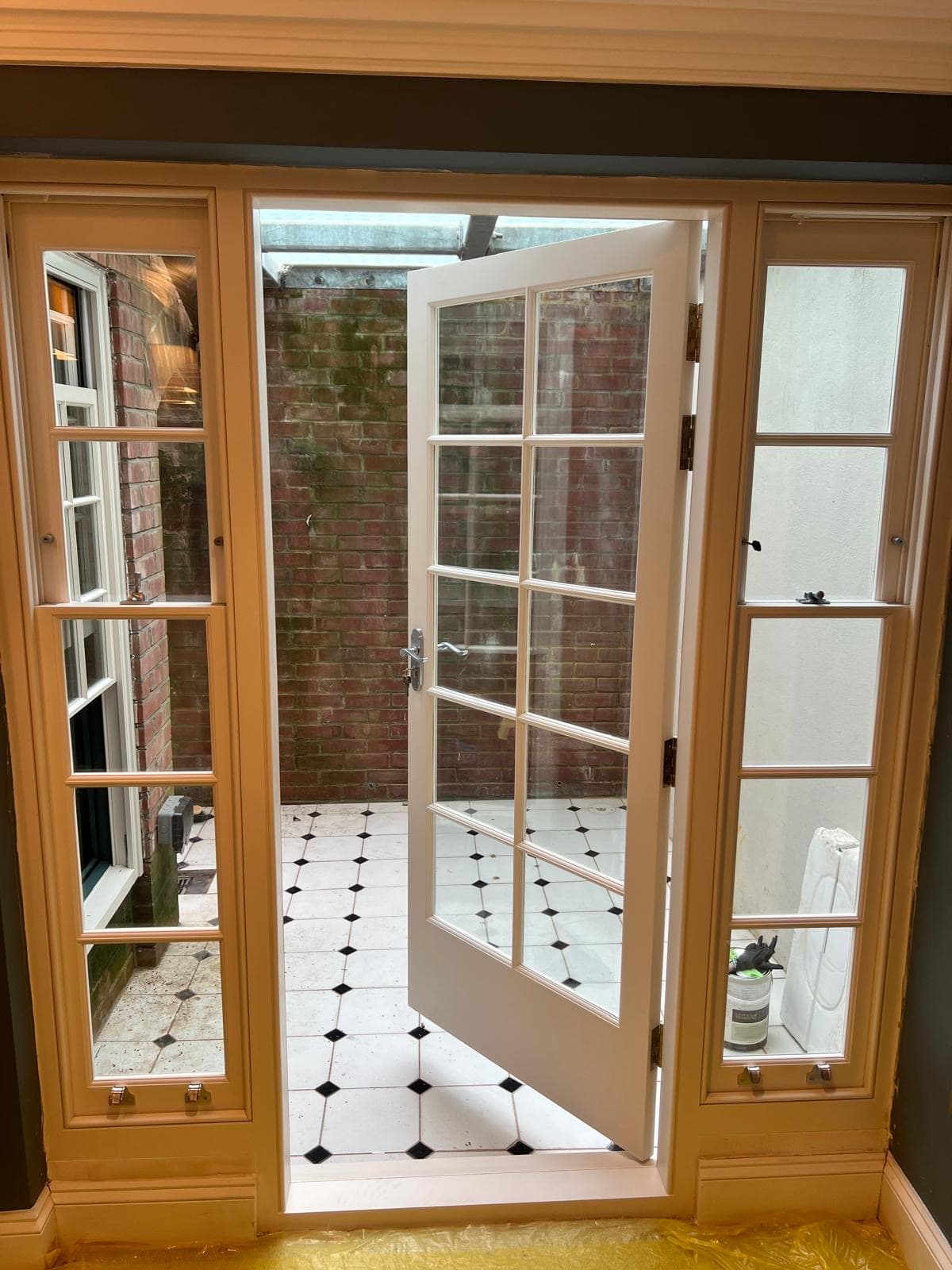 Completed sash window installation